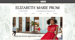 Desktop Screenshot of elizabethmarieprom.com